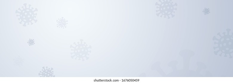 Blue Background With Virus Patterns