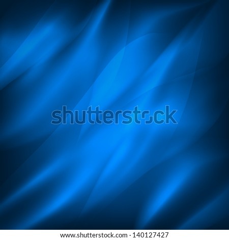 Blue background with waves, the sea surface or shiny silk. Raster copy of vector image