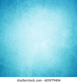 Blue Background With White Center And Old Paper Parchment Texture With Darker Vignette Grunge Border Design