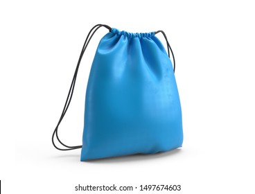 Blue Backpack Bag Mockup Isolated 3D Rendering