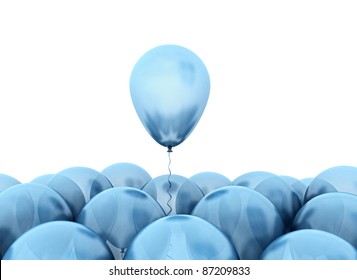 Blue Balloons Background