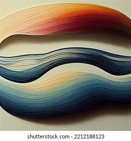 Blue And Black Gradient With A Series Of Waveform Elements, Brown And White Gradient, Rainbow Gradient, Retro Modern, Elegant, Abstract And Fantastic Graphic Design Elements, Background Design.