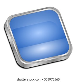 Similar Images, Stock Photos & Vectors of Blue blank application button ...