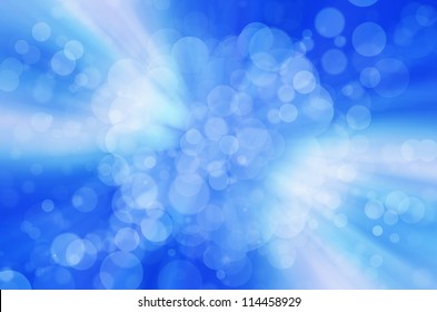 blue bokeh background