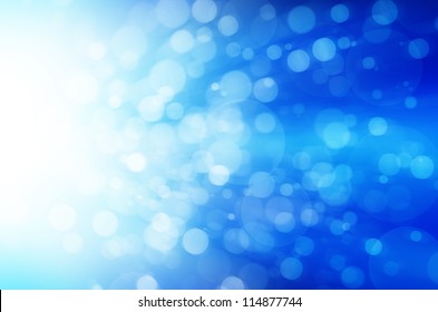 Blue Bokeh Background