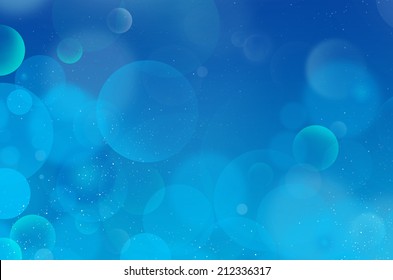 Blue Bubble Abstract Background