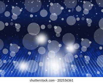 Blue Bubbles Background Meaning Floating Circles And Brightness 