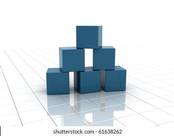 Blue Building Blocks