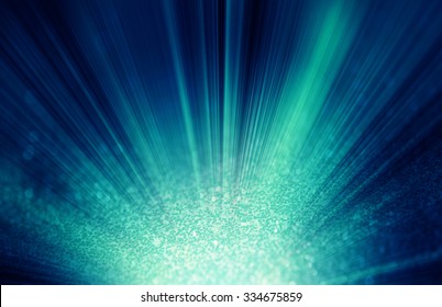 Blue Burst - Abstract Lights Background