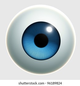 Blue Cartoon Eye