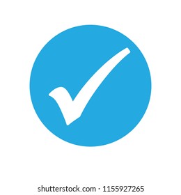 Blue Check Mark Icon