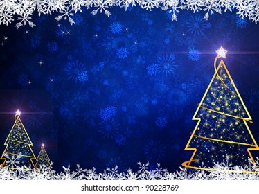 Blue Christmas Background