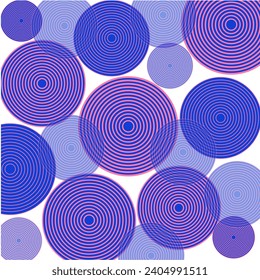 Blue Circle Abstract Background Design
