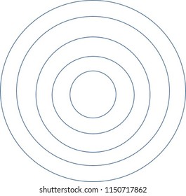 Blue Circle Illustration 