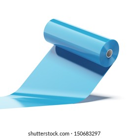 Blue Color Plastic Roll