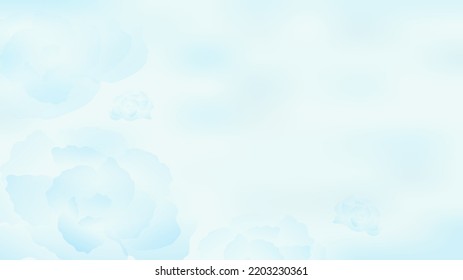 Blue Color Scheme Background Or Wallpaper With Blue Flower