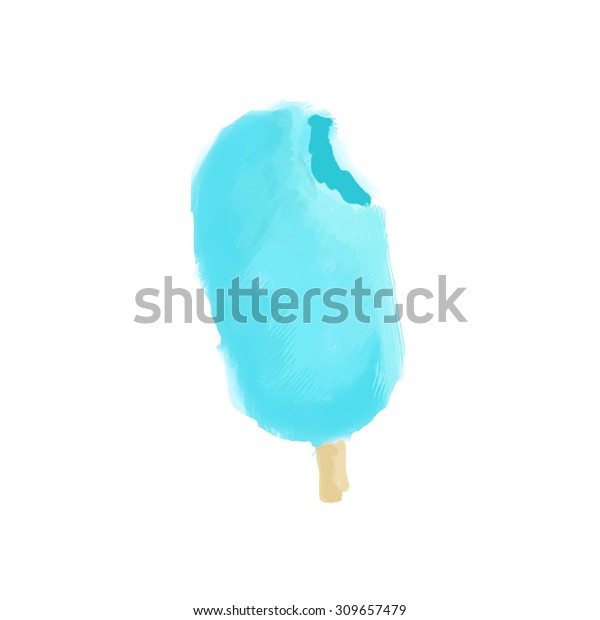 blue color ice cream