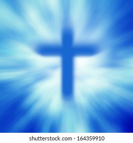 Holy Cross On Bright Blue Background 库存插图 15407074 | Shutterstock