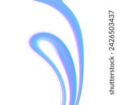 Blue cyan Wavve design abstract with spiral white background illustration 