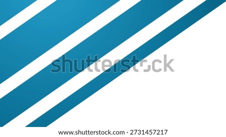 Blue diagonal parallel stripes on a white background