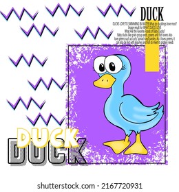 Blue Duck Written Patterns And Shapes