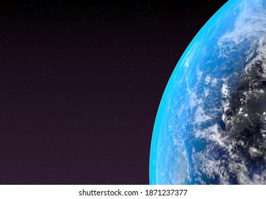 Blue Earth Stars 3d Rendering Stock Illustration 1871237377 