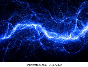 Blue Electric Lighting Abstract Electrical Background Stock 