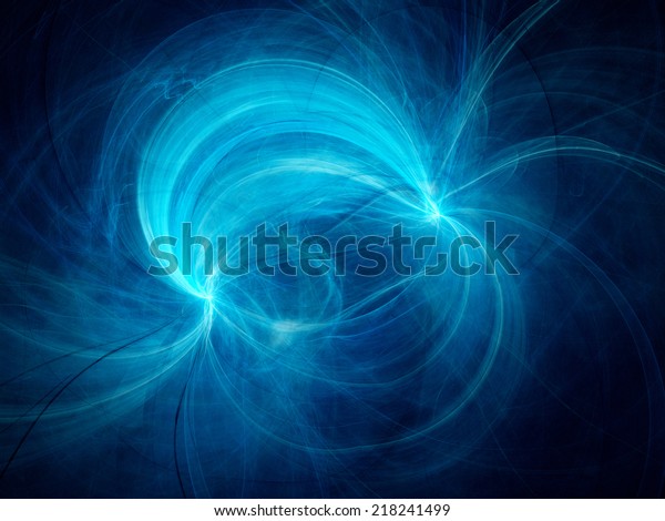 Blue electromagnetic field, computer generated\
abstract background