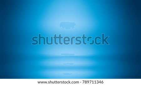 Blue empty room studio gradient used for background and display your product