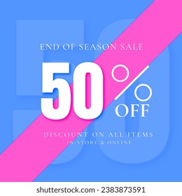 Blue End of Season Sale Your Story (Instagram Post) - 1 - Powered by Shutterstock