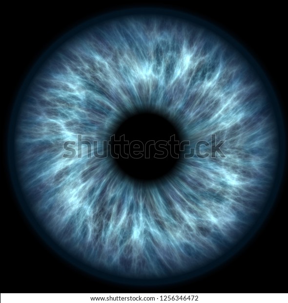 青い目の瞳孔虹彩の接写 のイラスト素材
