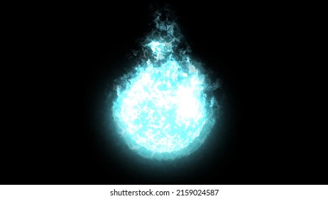 A Blue Fireball That Blazes Silently.