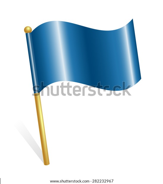 Blue Flag Icon Stock Illustration 282232967