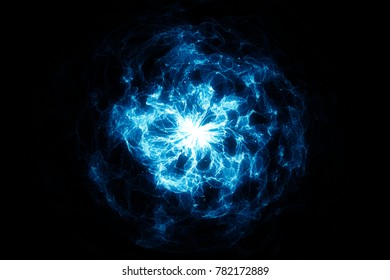 The blue flame special background, the shape of the burning
