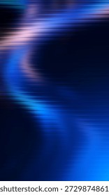 Blue flow abstract design with vertical line patterns