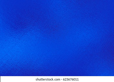 Blue Foil Texture, Metal Background   