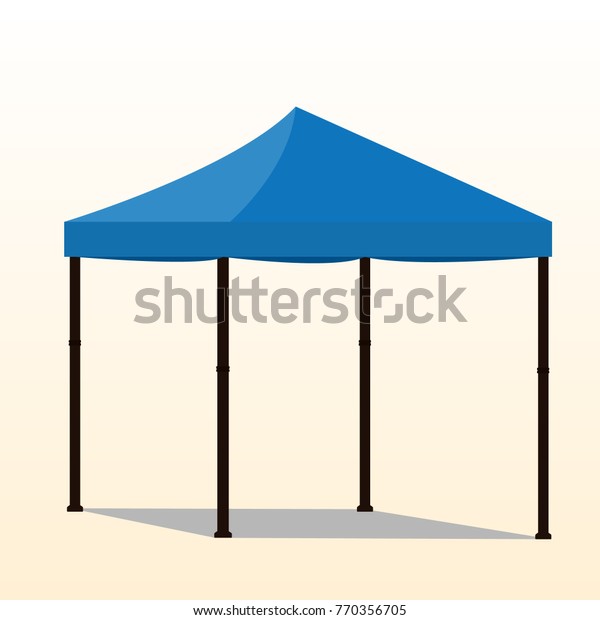 Blue folding tent raster. Pop up gazebo. Canopy\
tent. Rasterized\
copy
