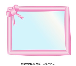 A blue frame with  copy space