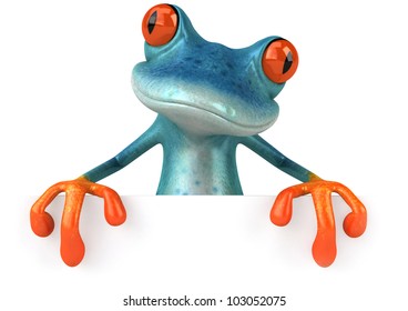 Blue Frog Stock Illustration 103052075 | Shutterstock