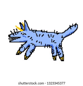 Blue Funny Chupacabra