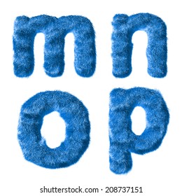 Blue Fur Alphabet