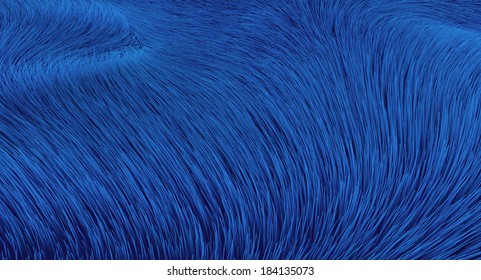 Blue Fur Background 4