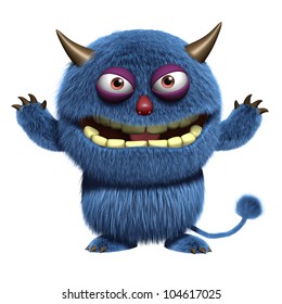 Blue Furry  Monster