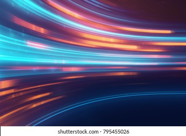 blue geometric abstract technology and science background