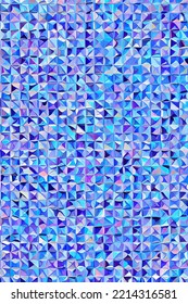 Blue Geometric Vibrant Background Portrait