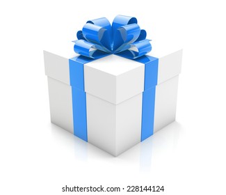 Blue Gift 3d Stock Illustration 228144124 | Shutterstock