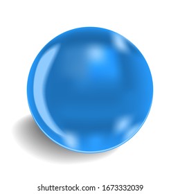 3d Blue Ball Isolated On White Stock Illustration 109524326 | Shutterstock