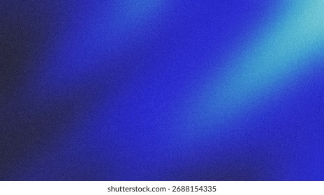 Blue gradient background creating a grunge texture with film grain noise and dark to light blue electric colors