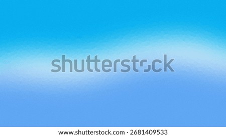 A blue gradient background with a noise texture and a subtle mosaic effect. The color transitions from bright sky blue to light blue. Ideal for wallpapers, digital backgrounds, water or ice themes