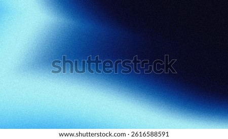 Blue gradient background. Blue wallpaper. Abstract blue gradient with grainy texture